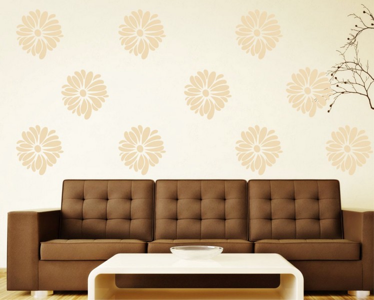 Wallpaper Dinding Ruang Tamu Minimalis Pink Motif Bunga Nyaman Indah Elegan Mempesona Cantik Mewah Terbaru