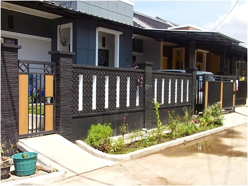 desain pagar rumah minimalis mewah klasik elegan nyaman mempesona terbaru