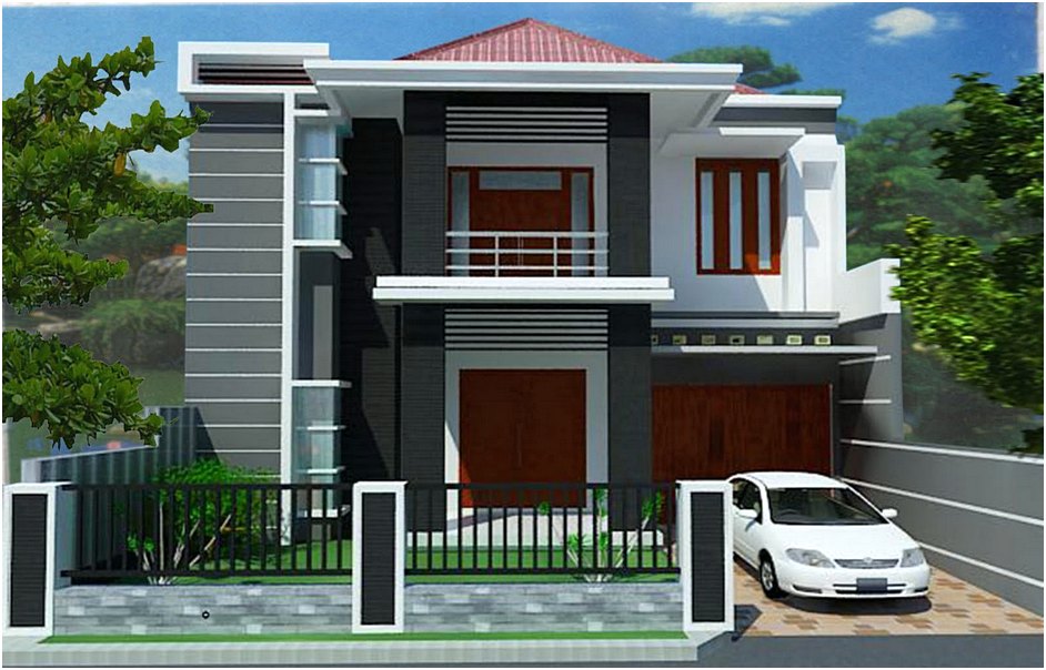 Model Rumah Minimalis 2 Lantai Modern Sederhana Unik Terbaru