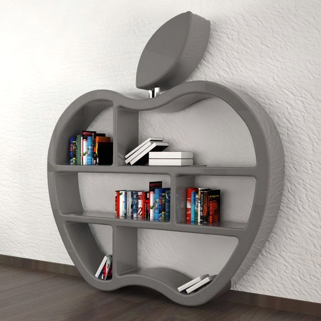 Rak Buku Unik Berbentuk Apple