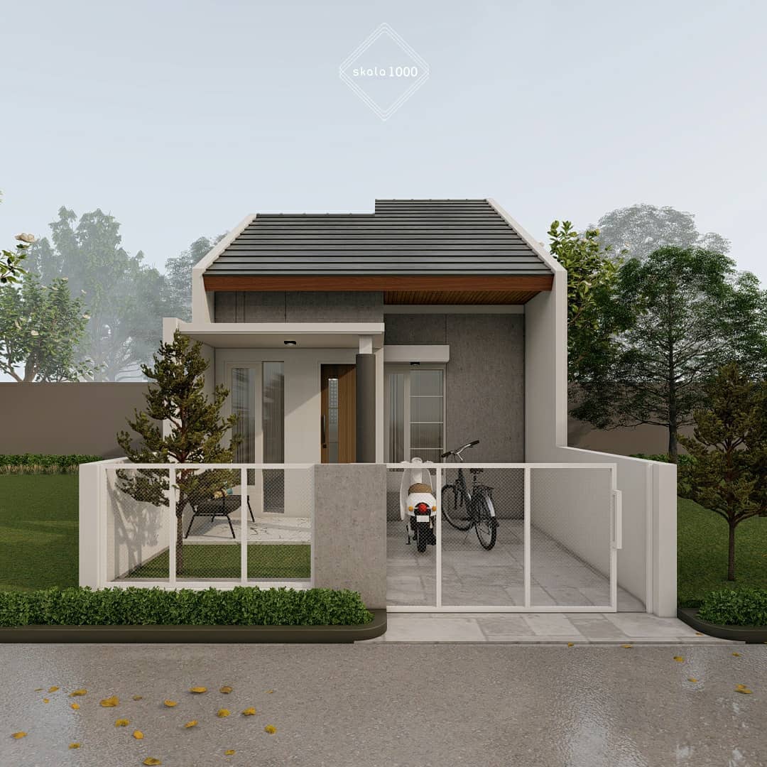 Model Rumah Minimalis 1 Lantai Tampak Depan