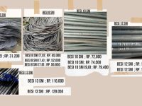 Daftar harga besi beton terbaru Daftar harga besi beton terbaru